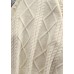 Winter beige crane tops high neck thick oversize knit sweat tops